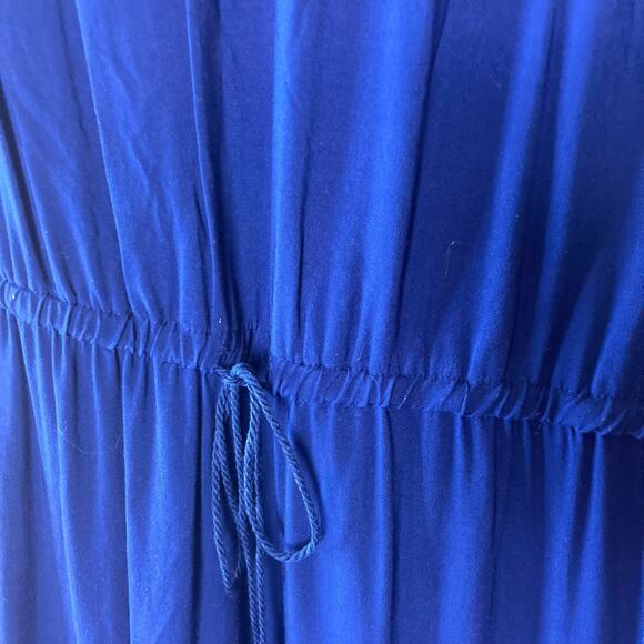 Women Within Blue Dress with White Embroidery Size 26 - Picture 7 of 11